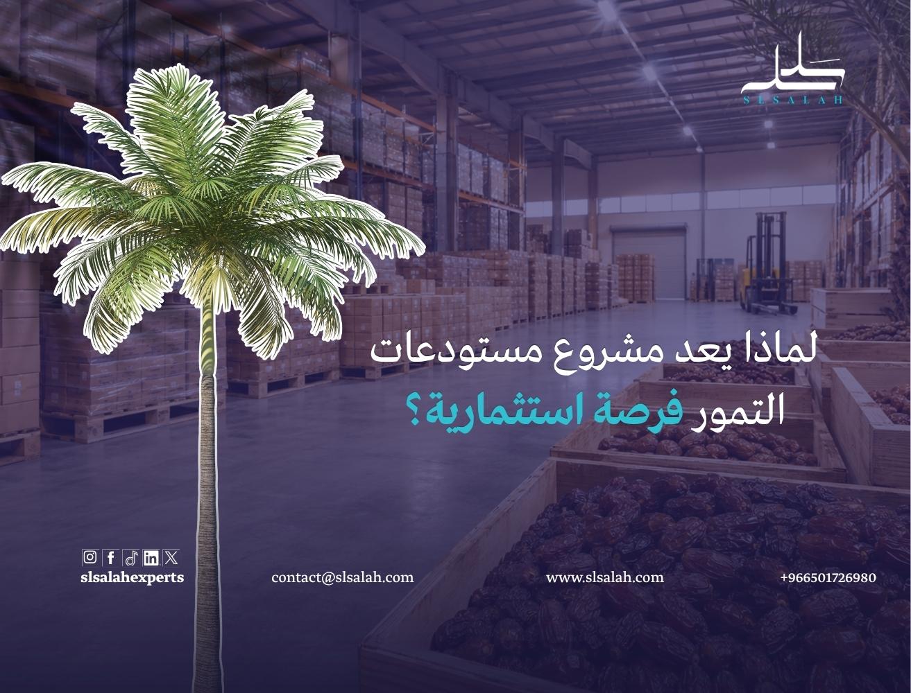 مشروع مستودعات تخزين التمور في المملكة العربية السعودية: فرصة استثمارية تبدأ مع شركة خبراء سلسلة
